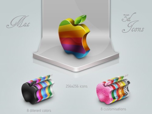 mac 3D icon set
